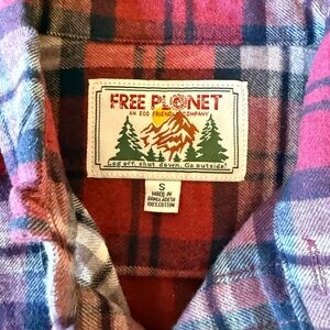 Free Planet Multicolor Plaid Shirt